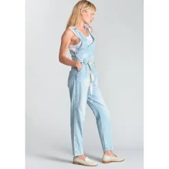 Salopette droit en jeans RIGA bleu Elise