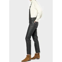 Salopette en jeans ALI noir Olia