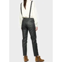 Salopette en jeans ALI noir Olia