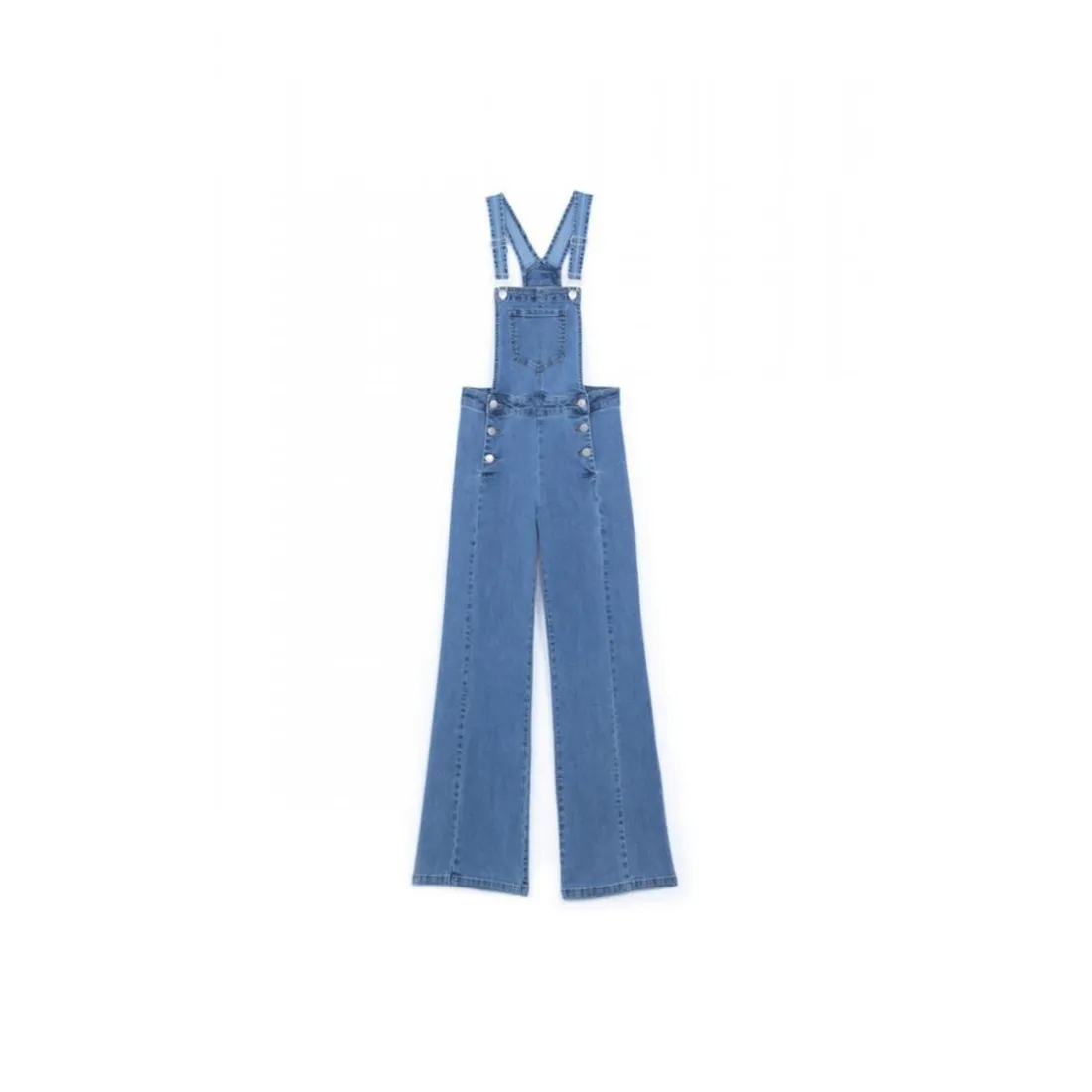 Salopette PAMPILLE bleu en coton