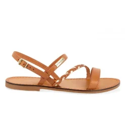 Sandale femme BATRESSE Miel en cuir