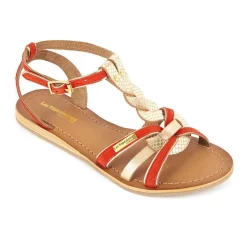 Sandale Femme Hamuc Corail - Les Tropéziennes en cuir