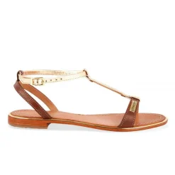 Sandale femme HANAKIN Marron en cuir
