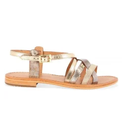 Sandale femme HAPAX Multicolore en cuir