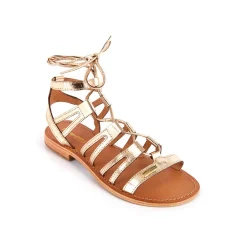Sandale Femme Hercule Or - Les Tropéziennes en cuir