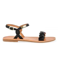 Sandale femme HORTENSE Noir en cuir
