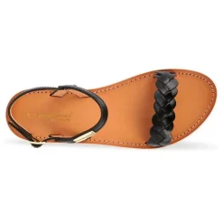 Sandale femme HORTENSE Noir en cuir