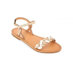 Sandale femme HORTENSE Nude en cuir