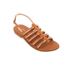 Sandale femme IDAYA Miel en cuir