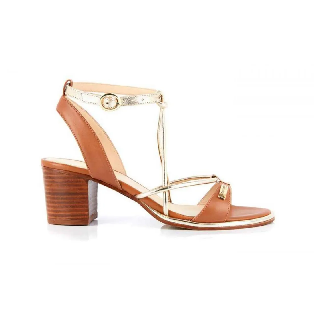 Sandale femme LILON Marron en cuir
