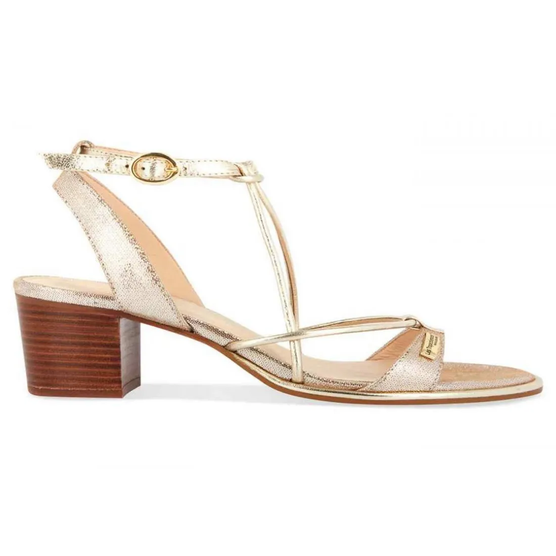 Sandale femme LILONBUC Beige en cuir