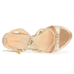 Sandale femme LILONBUC Beige en cuir