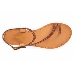 Sandale HIDEA tan - Marron en cuir
