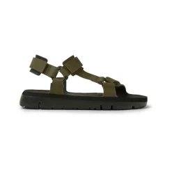 Sandale Homme Oruga vert en cuir