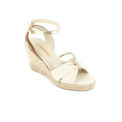 Sandales à talon femme BLONDEL beige en cuir