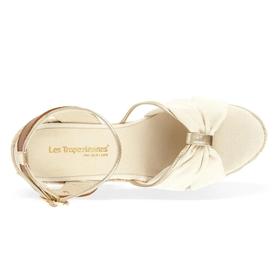 Sandales à talon femme BLONDEL beige en cuir