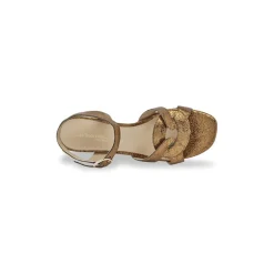 Sandales à talon LINESS bronze en cuir