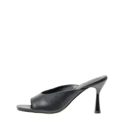 Sandales à talons Bout carré noir