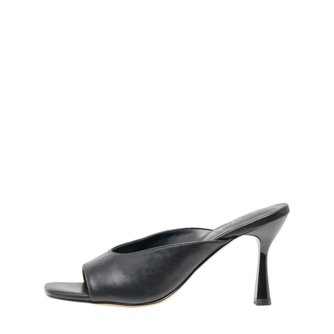 Sandales à talons Bout carré noir