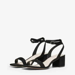 Sandales à talons Haut Bout carré noir