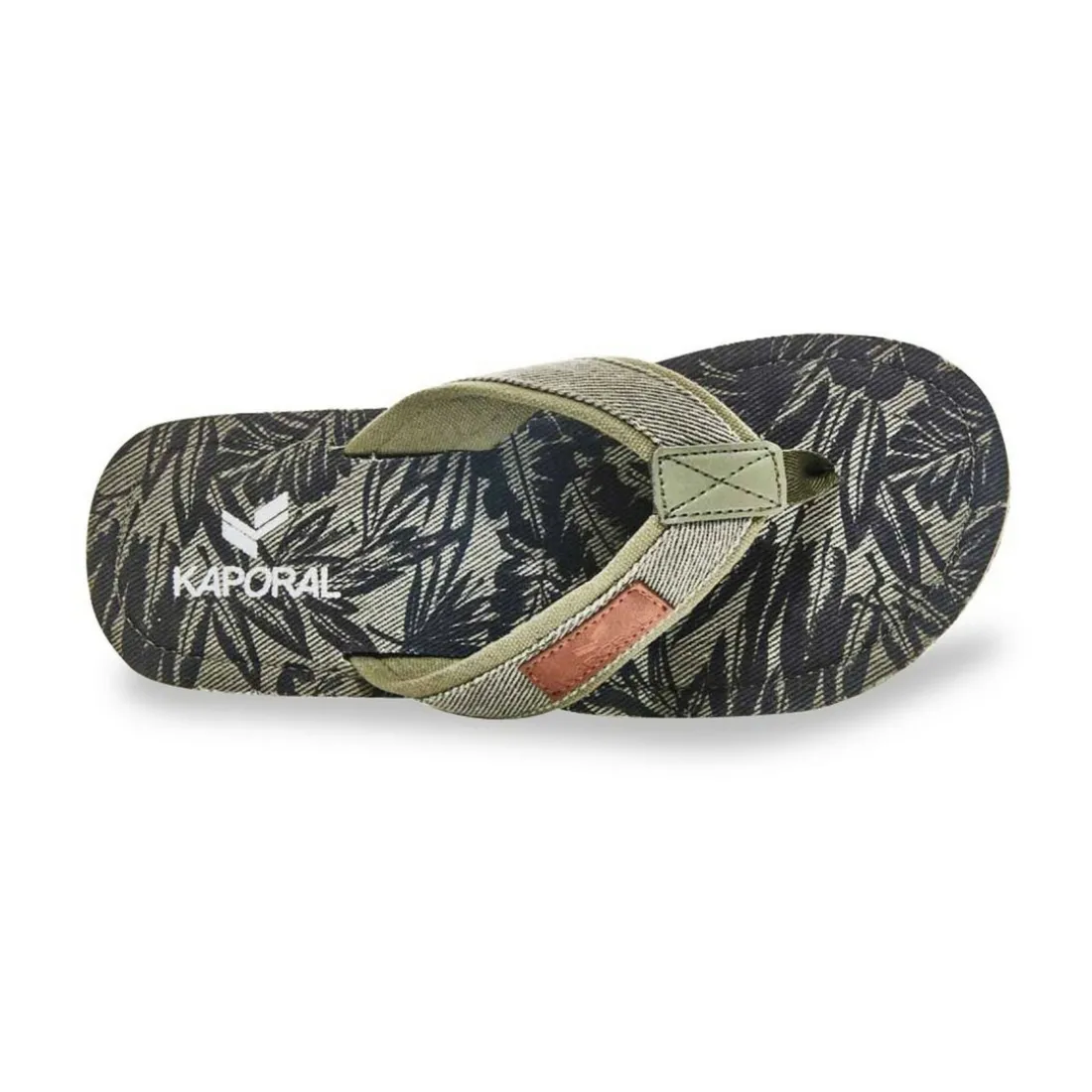 Sandales entre-doigt homme DASTO kaki