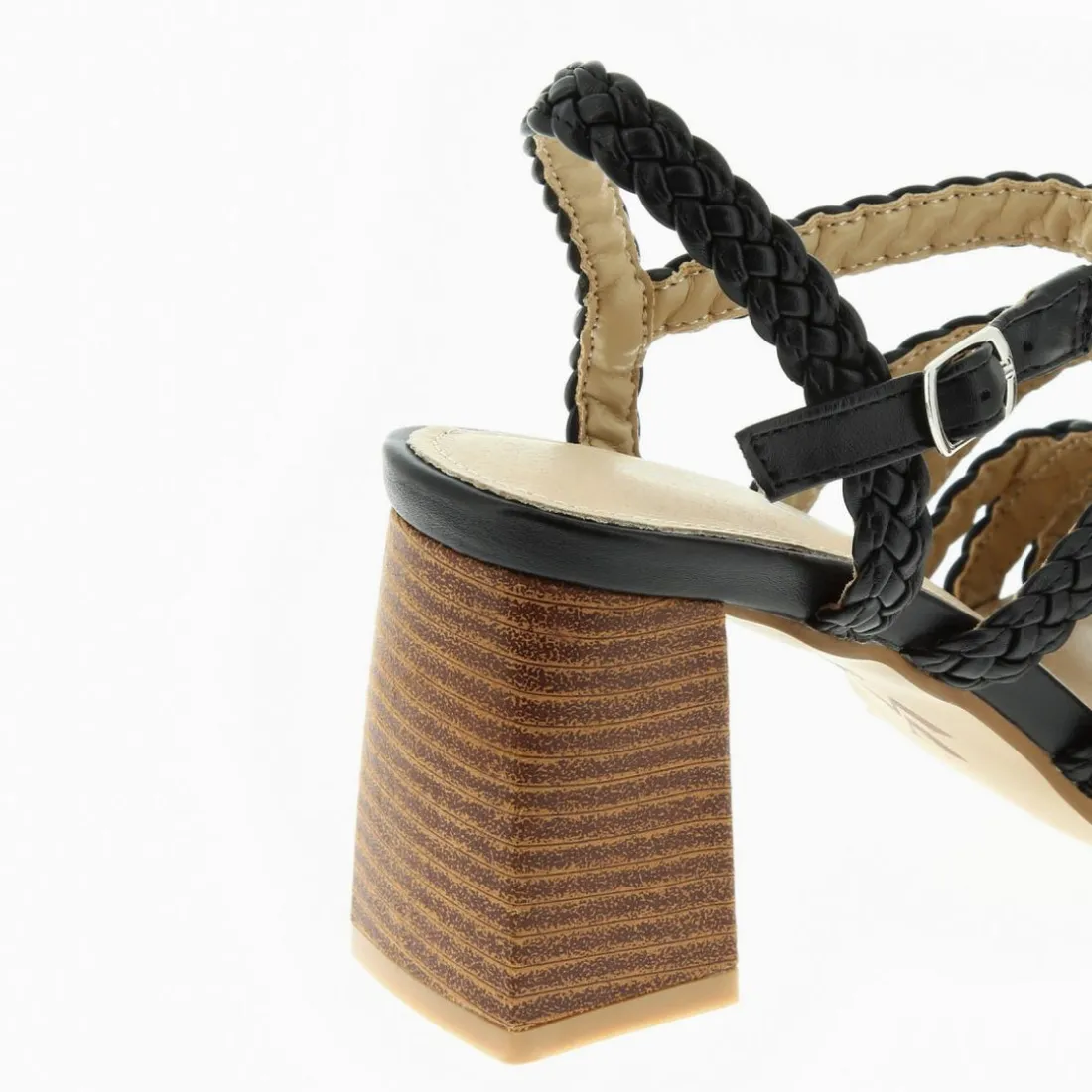 Sandales Femme - Multibrides tressées noir