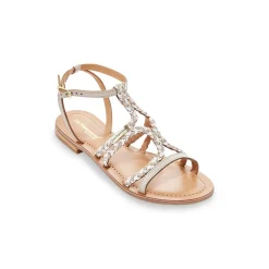 Sandales femme BONGO multicolore en cuir
