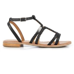 Sandales Femme Bongo Noir - Les Tropéziennes en cuir