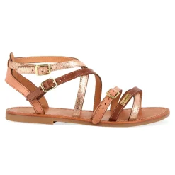 Sandales femme BUKEL nude en cuir