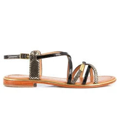 Sandales femme HARRY noir en cuir