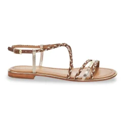 Sandales femme HOMAGE marron en cuir