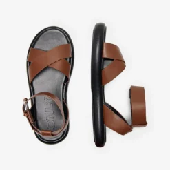 Sandales femme marron