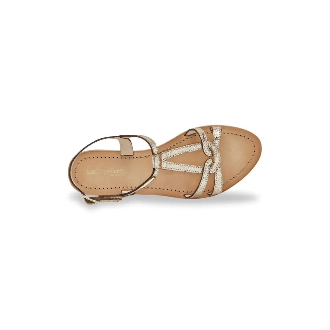 Sandales HACKLIO or rose en cuir