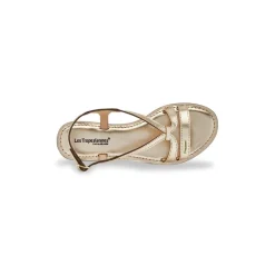 Sandales HAMOON or en cuir
