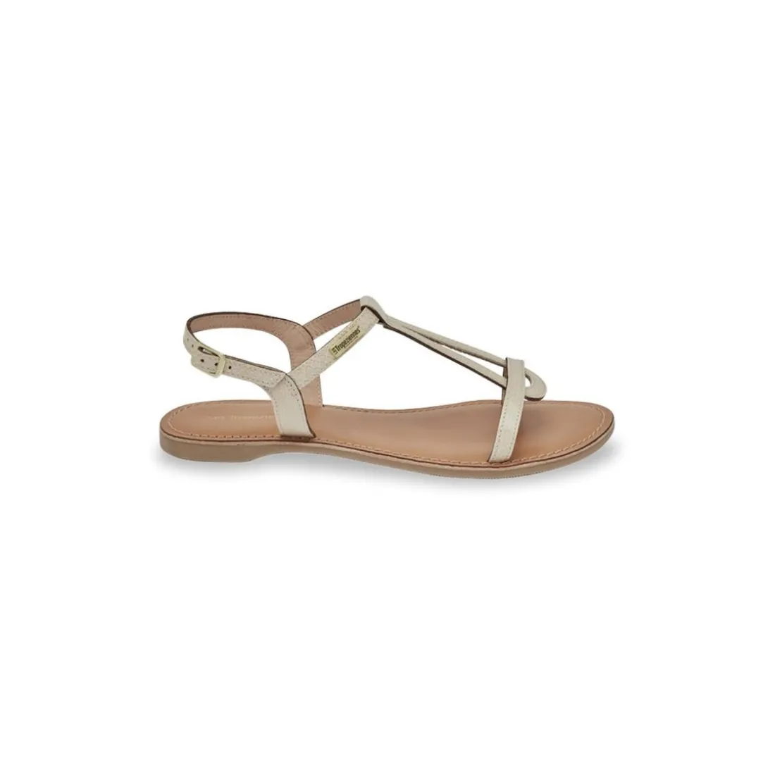Sandales HEMAIL creme en cuir
