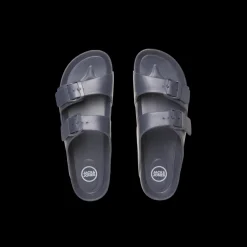 Sandales homme anthracite boucle synthétique Van