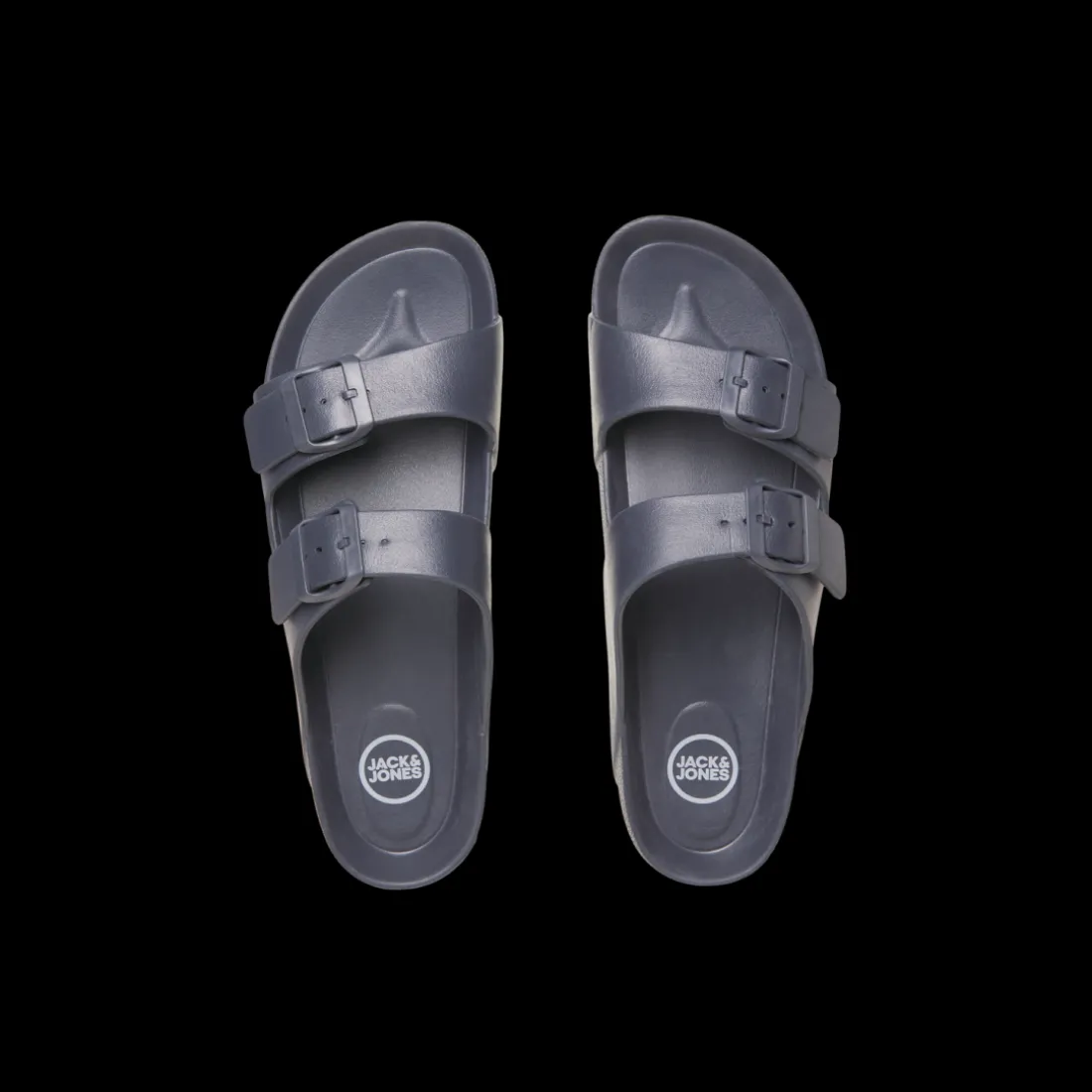 Sandales homme anthracite boucle synthétique Van