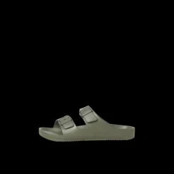 Sandales homme kaki boucle synthétique Nico