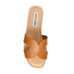 Sandales Zarnia en cuir cognac