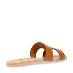 Sandales Zarnia en cuir cognac