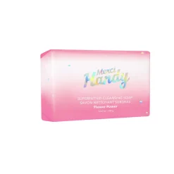 Savon Surgras à l'Huile d'Amande Douce et aux Grains de Noyaux d'Abricot Nettoyant et Exfoliant - Flower Power