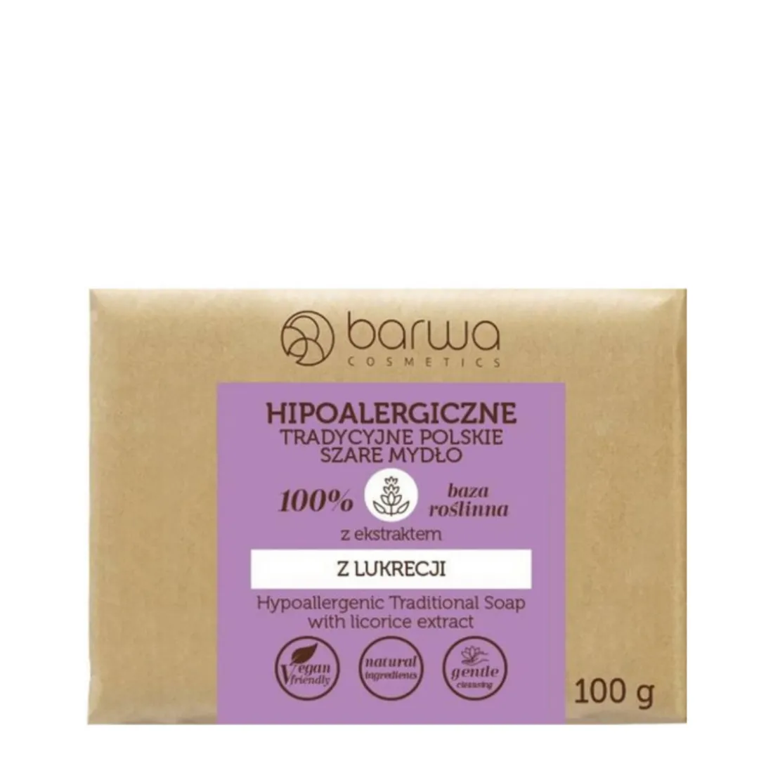 Savon traditionnel Hypoallergénique à l'Extrait de Réglisse peaux sensibles