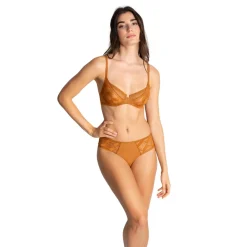 Scarlett - Soutien-gorgeà armatures marron