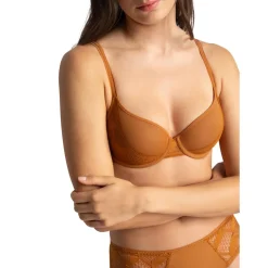 Scarlett - Soutien-gorge corbeille caramel marron