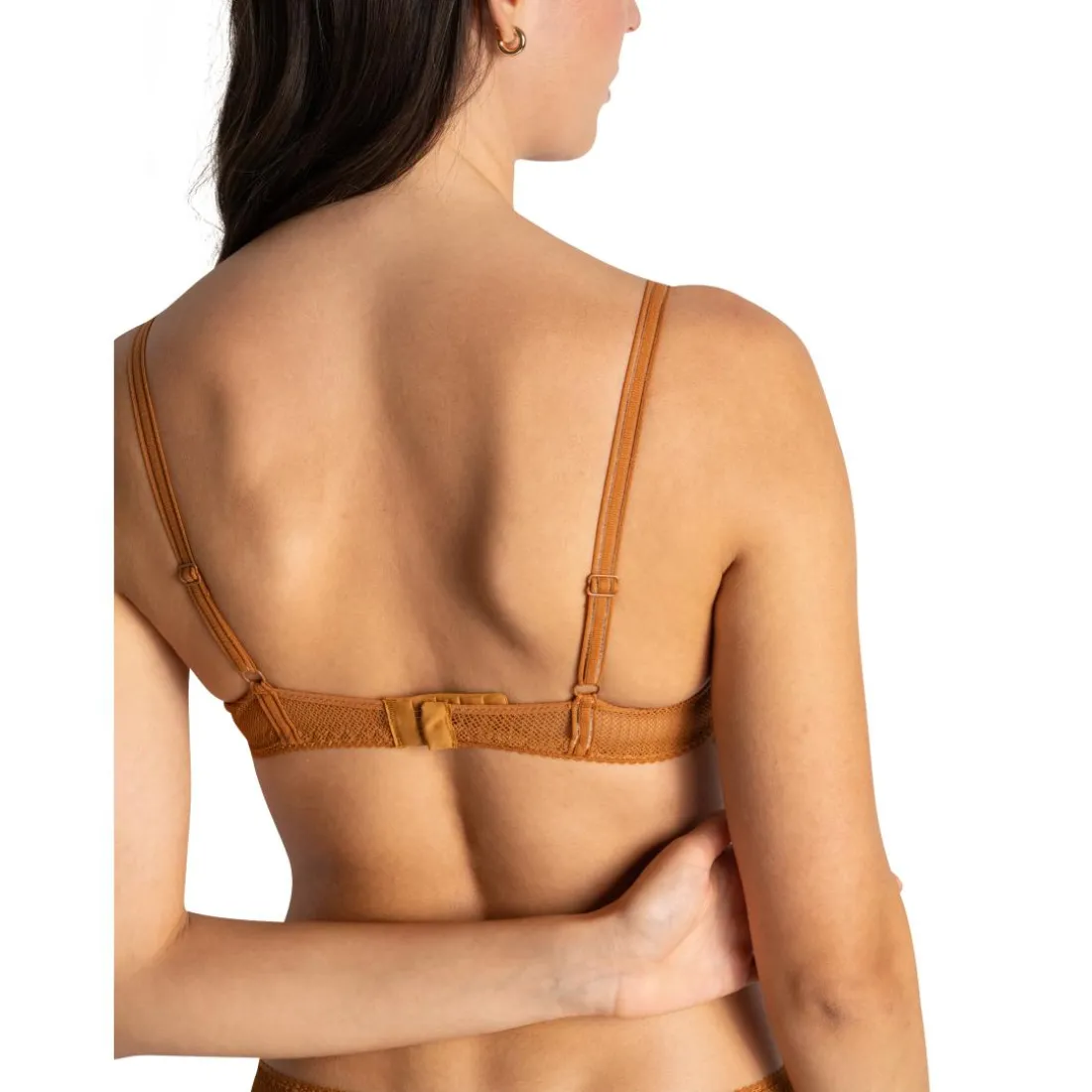 Scarlett - Soutien-gorge plongeant marron