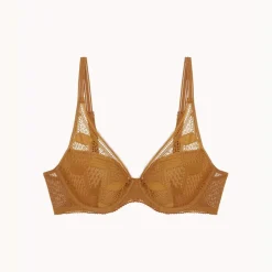 Scarlett - Soutien-gorge plongeant marron