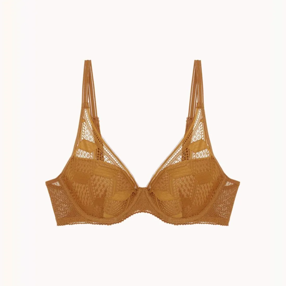 Scarlett - Soutien-gorge plongeant marron