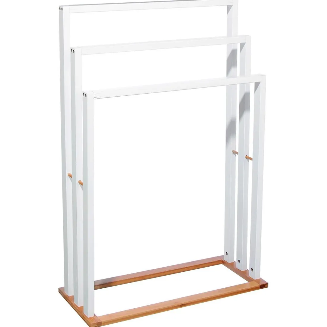 Sèche Serviette en Bambou Blanc