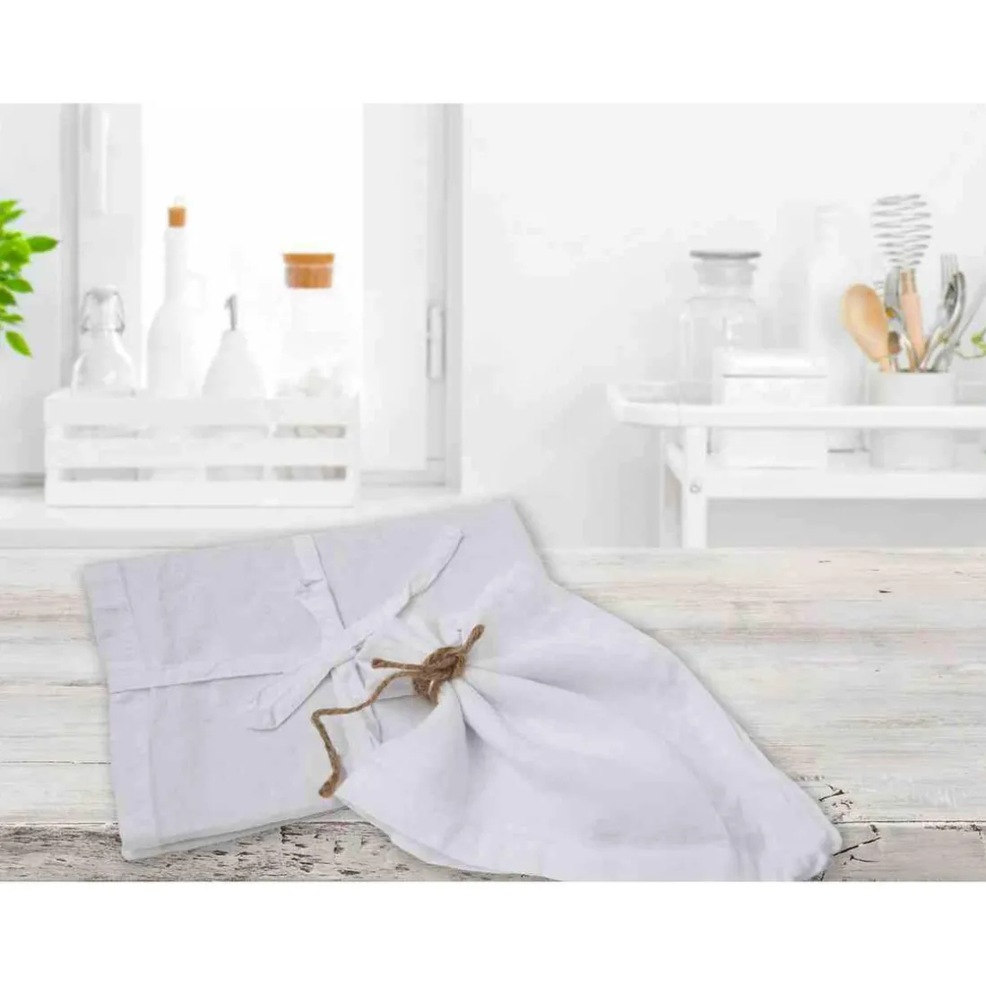 Serviette Blanc 50 x 50 cm - ORGANIC