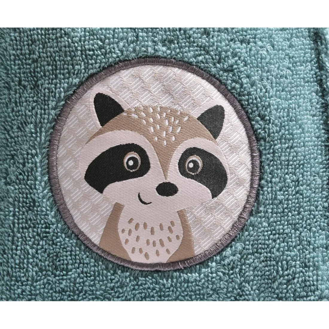 Serviette de bain enfant bleue PETITES BETES en coton